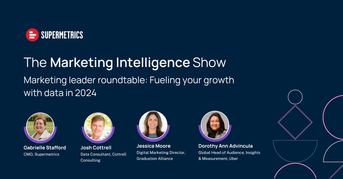Podcast episode cover : Marketing leader roundtable: Fueling your growth with data in 2024
