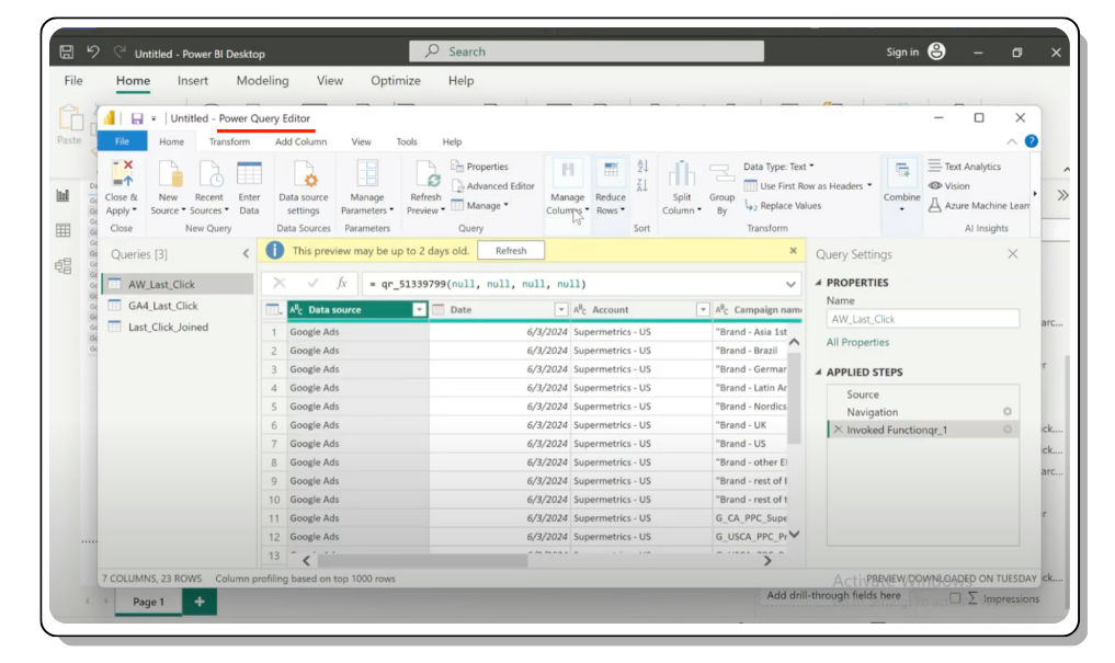Data Transformation in Power BI: A Guide for Marketers