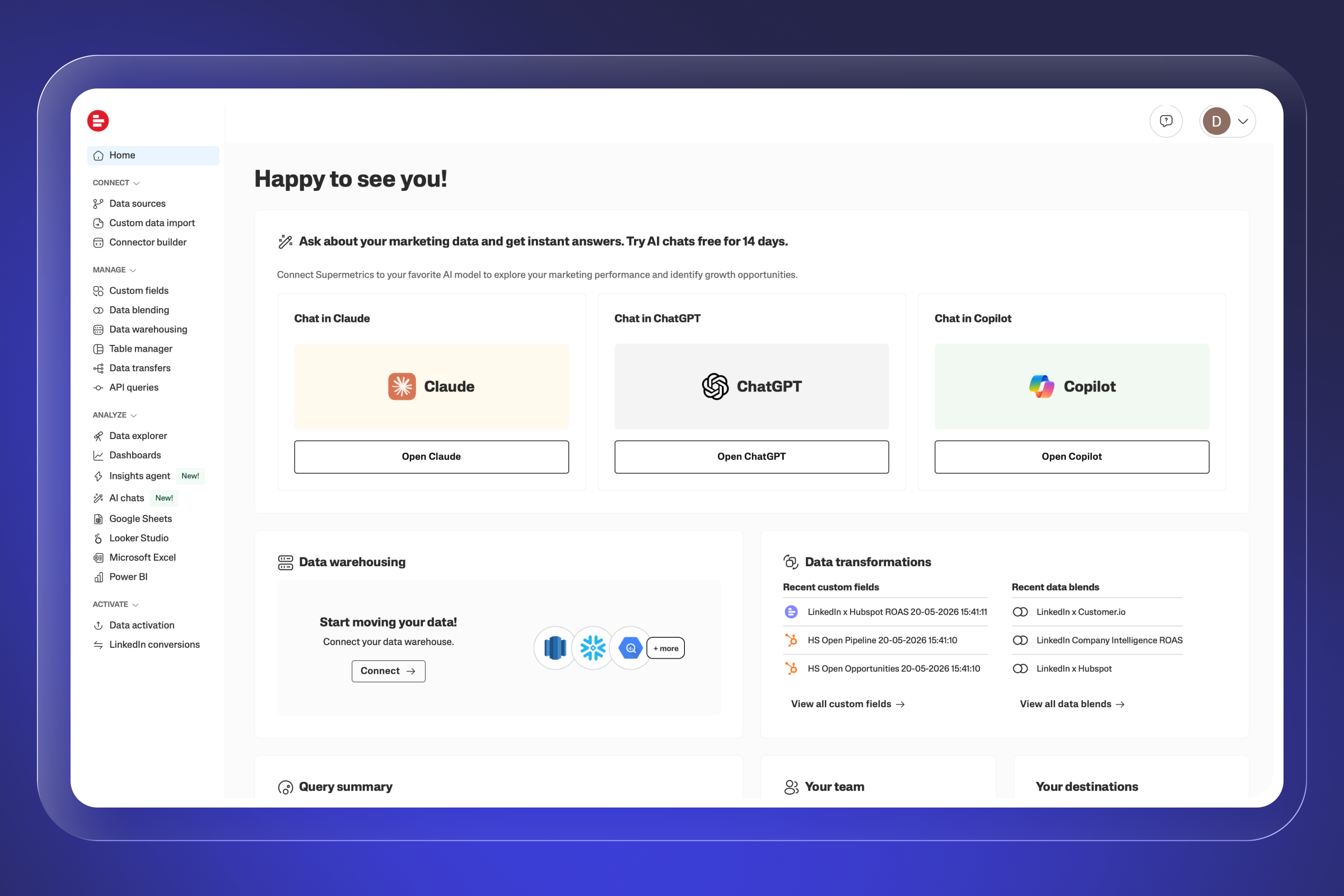 Supermetrics Hub